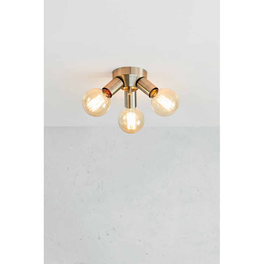 Markslöjd 108551 - Loftlampe MAZZO 3xE27/40W/230V mat krom