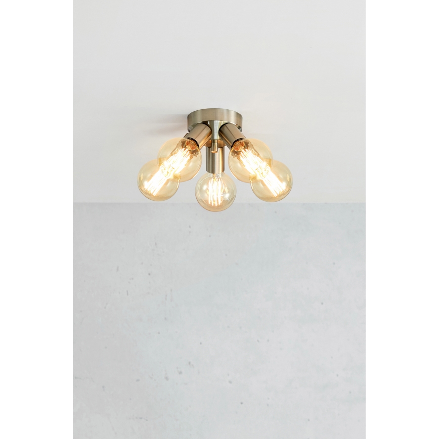 Markslöjd 108554 - Loftlampe MAZZO 5xE27/40W/230V mat krom