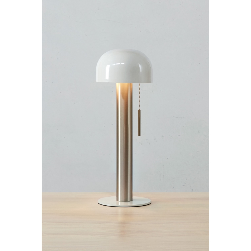 Markslöjd 108577 - Bordlampe COSTA 2xG9/18W/230V hvid/mat krom