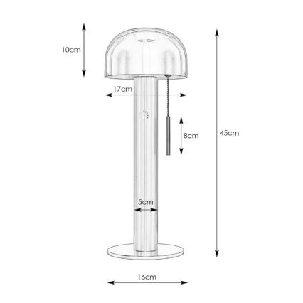 Markslöjd 108577 - Bordlampe COSTA 2xG9/18W/230V hvid/mat krom