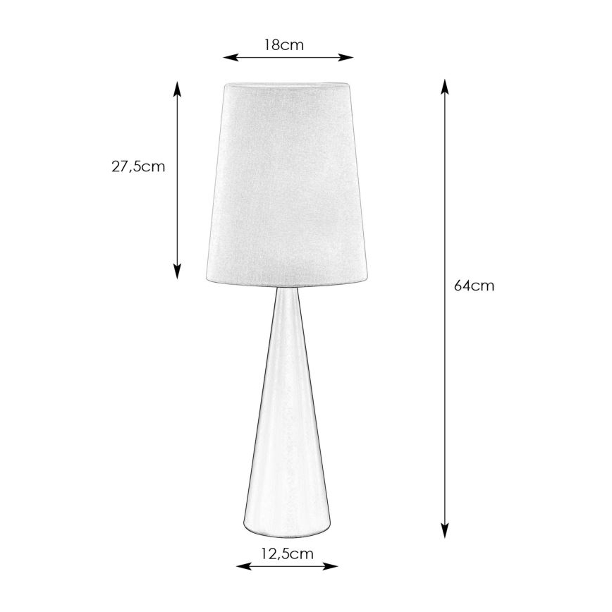 Markslöjd 108597 - Bordlampe CONUS 1xE14/40W/230V hvid/sort