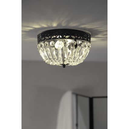 Markslöjd 108598 - Loftlampe ETIENNE 2xE14/40W/230V sort