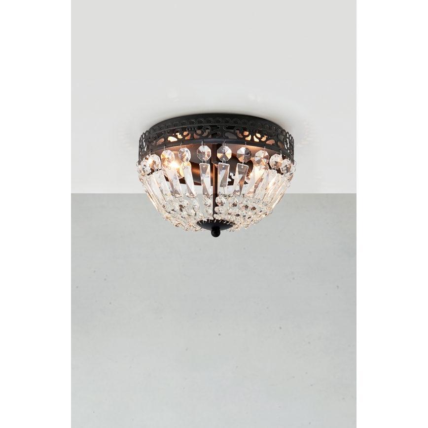 Markslöjd 108598 - Loftlampe ETIENNE 2xE14/40W/230V sort