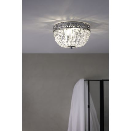 Markslöjd 108599 - Loftlampe ETIENNE 2xE14/40W/230V skinnende krom