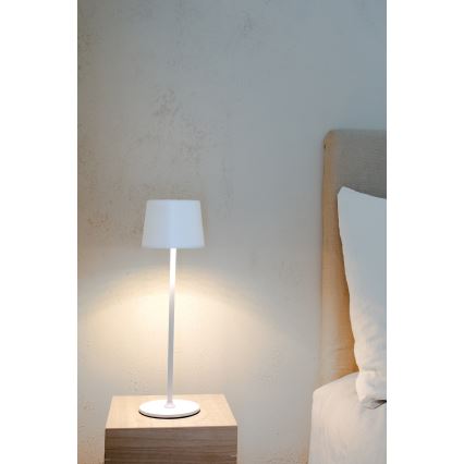 Markslöjd 108654 - LED lampe dæmpbar og genopladelig FIORE LED/2W/5V IP44 38 cm hvid