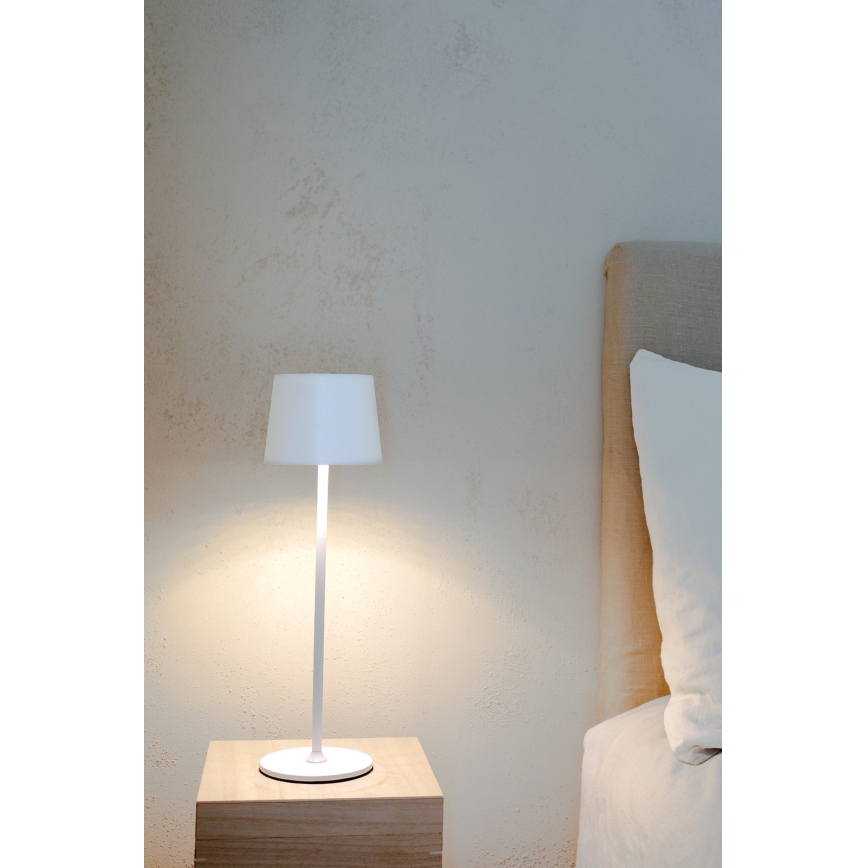 Markslöjd 108654 - LED lampe dæmpbar og genopladelig FIORE LED/2W/5V IP44 38 cm hvid