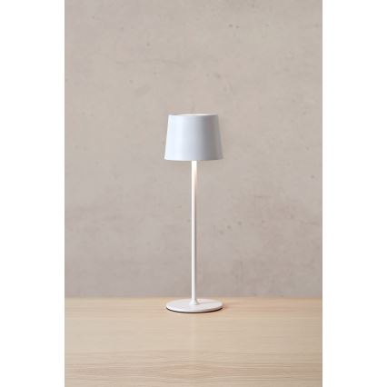 Markslöjd 108654 - LED lampe dæmpbar og genopladelig FIORE LED/2W/5V IP44 38 cm hvid