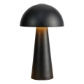 Markslöjd 108655 - LED dæmpbar genopladelig bordlampe FUNGI LED/1,5W/5V 2000 mAh IP44 sort