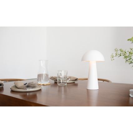 Markslöjd 108656 - LED lampe dæmpbar og genopladelig FUNGI LED/1,5W/5V IP44 hvid