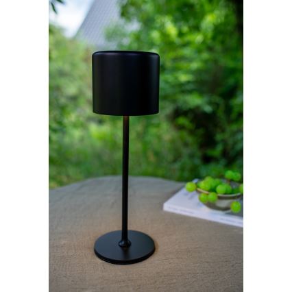 Markslöjd 108657 - LED Bordlampe dæmpbar og genopladelig FILO LED/2W/5V IP44 30 cm sort
