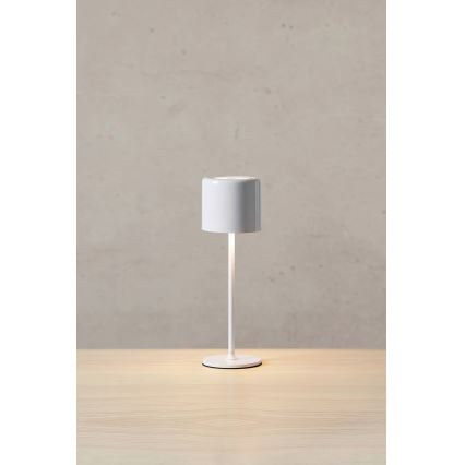 Markslöjd 108658 - LED Dæmpbar rechargeable lampe FILO LED/2W/5V IP44 30 cm hvid