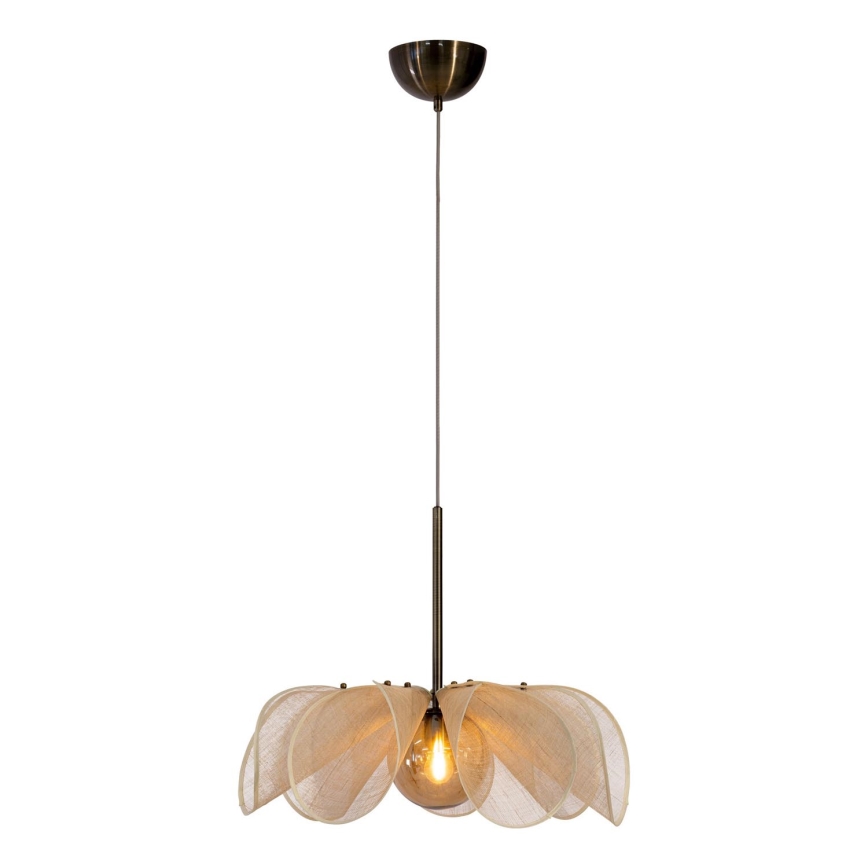 Markslöjd 108659 - Pendel STYRKA 1xE27/40W/230V diameter 63 cm beige