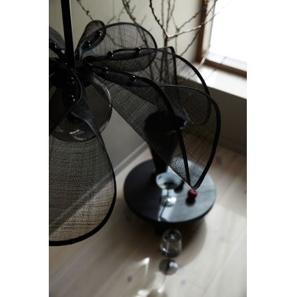 Markslöjd 108660 - Pendel STYRKA 1xE27/40W/230V diameter 63 cm sort