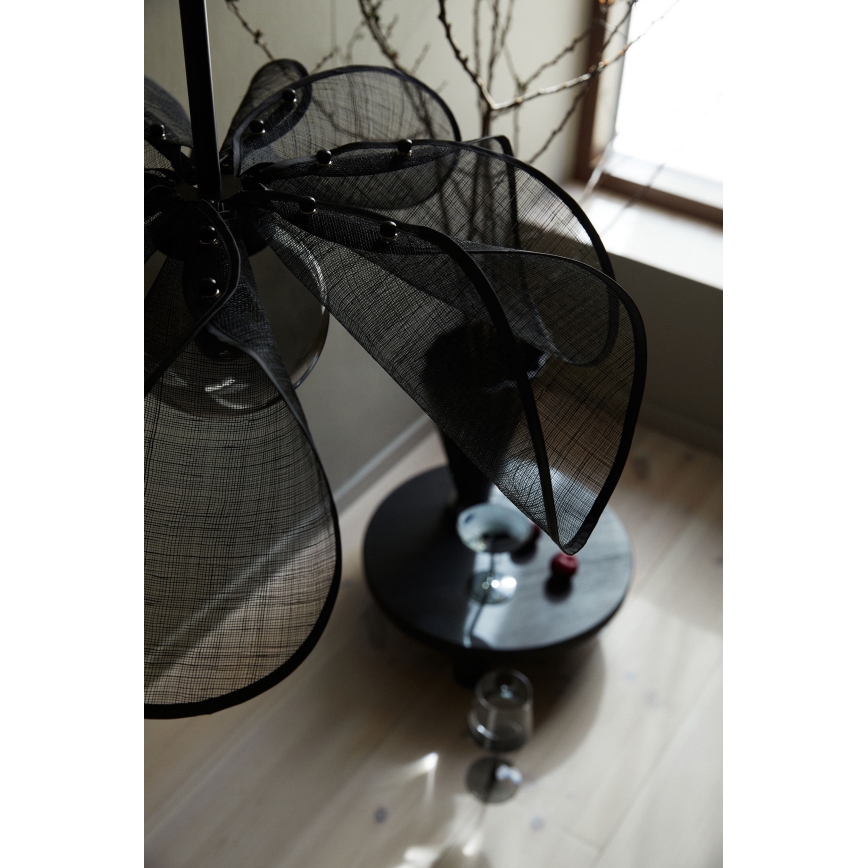 Markslöjd 108660 - Pendel STYRKA 1xE27/40W/230V diameter 63 cm sort