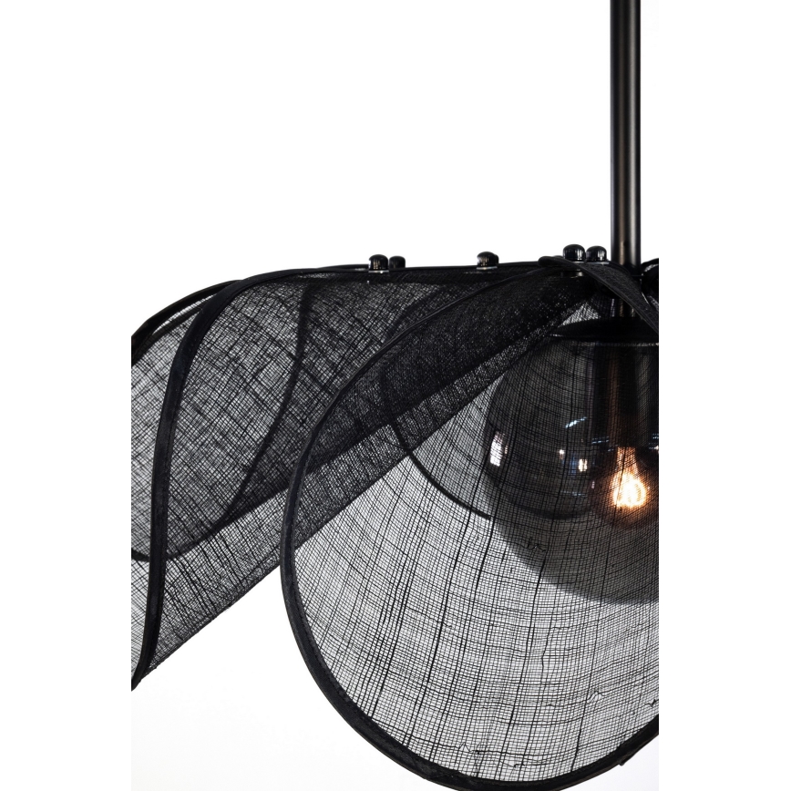 Markslöjd 108660 - Pendel STYRKA 1xE27/40W/230V diameter 63 cm sort