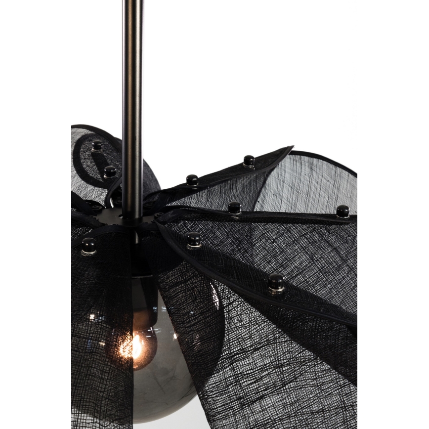 Markslöjd 108660 - Pendel STYRKA 1xE27/40W/230V diameter 63 cm sort