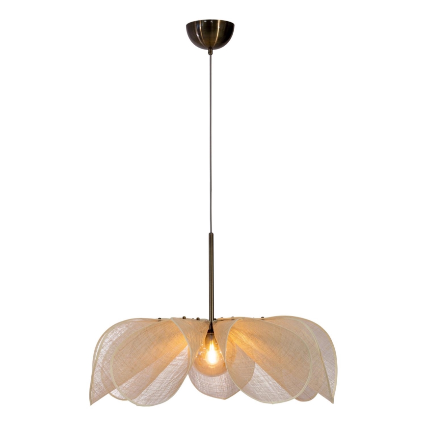 Markslöjd 108661 - Pendel STYRKA 1xE27/40W/230V diameter 75 cm beige