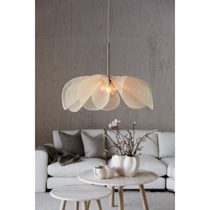 Markslöjd 108661 - Pendel STYRKA 1xE27/40W/230V diameter 75 cm beige