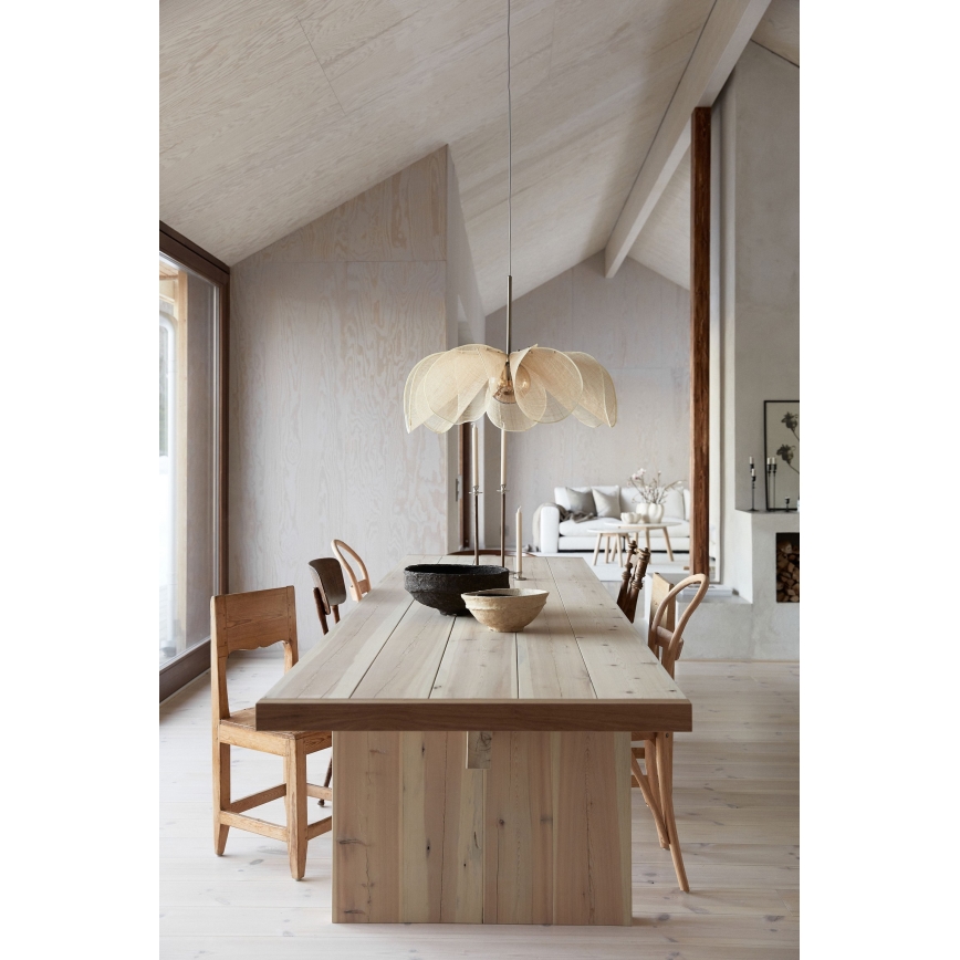 Markslöjd 108661 - Pendel STYRKA 1xE27/40W/230V diameter 75 cm beige