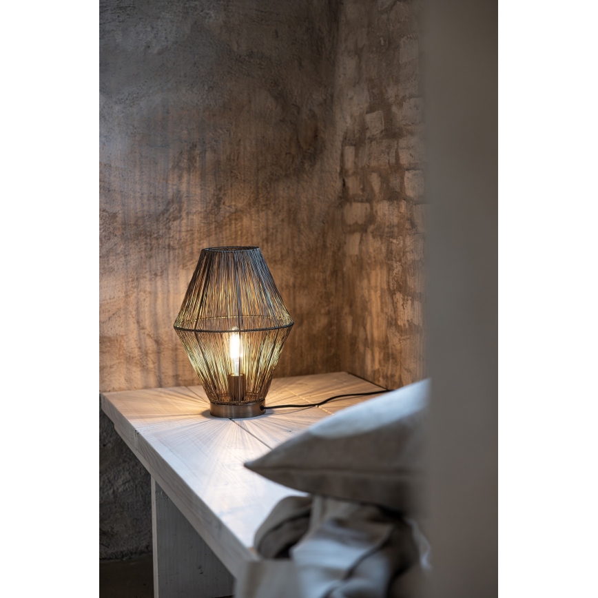 Markslöjd 108665 - Bordlampe CASA 1xE27/40W/230V messing