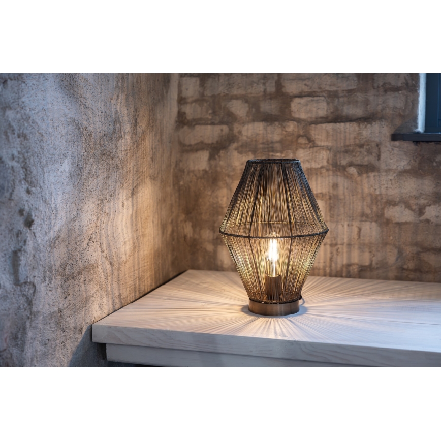 Markslöjd 108665 - Bordlampe CASA 1xE27/40W/230V messing