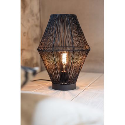 Markslöjd 108666 - Bordlampe CASA 1xE27/40W/230V sort