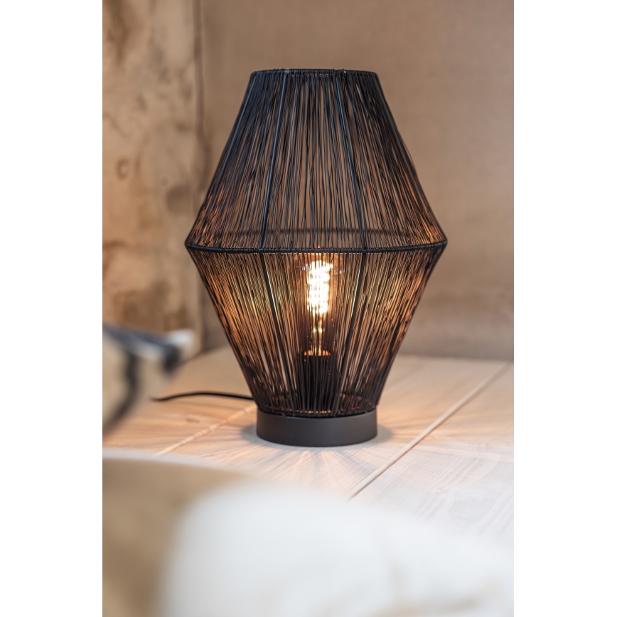 Markslöjd 108666 - Bordlampe CASA 1xE27/40W/230V sort