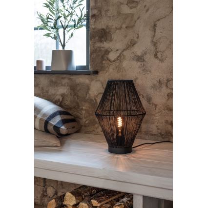 Markslöjd 108666 - Bordlampe CASA 1xE27/40W/230V sort