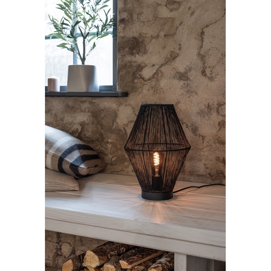 Markslöjd 108666 - Bordlampe CASA 1xE27/40W/230V sort