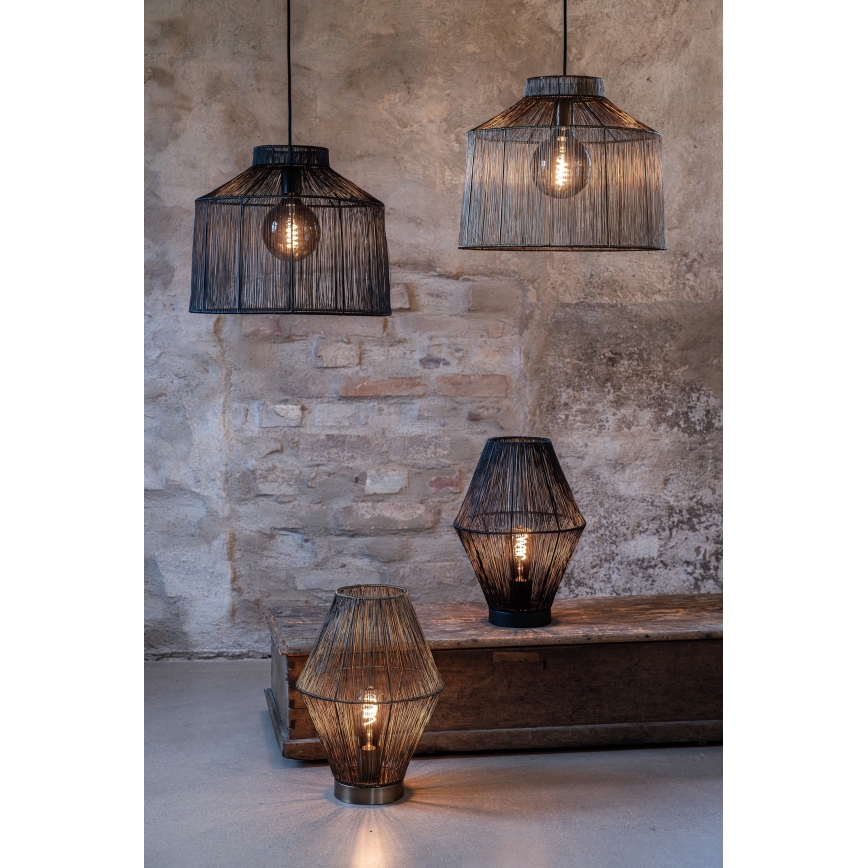 Markslöjd 108668 - Pendel CAPANNA 1xE27/40W/230V sort