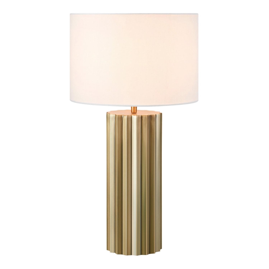 Markslöjd 108669 - Bordlampe HASHIRA 1xE27/40W/230V hvid/messing