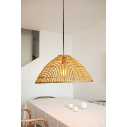 Markslöjd 108673 - Pendel CAPELLO 1xE27/40W/230V beige/bambus