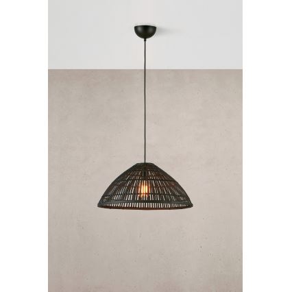 Markslöjd 108674 - Pendel CAPELLO 1xE27/40W/230V sort/bambus