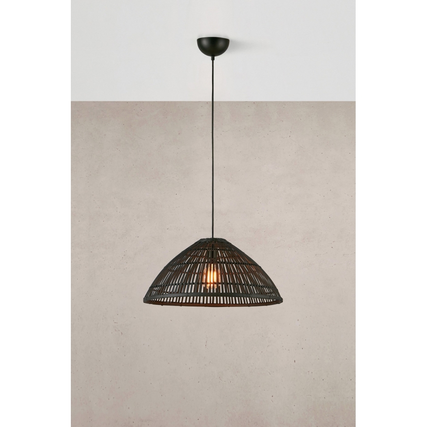 Markslöjd 108674 - Pendel CAPELLO 1xE27/40W/230V sort/bambus