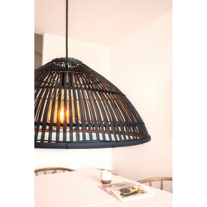 Markslöjd 108674 - Pendel CAPELLO 1xE27/40W/230V sort/bambus