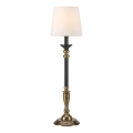 Markslöjd 108679 - Bordlampe GENT 1xE27/40W/230V messing/sort/hvid