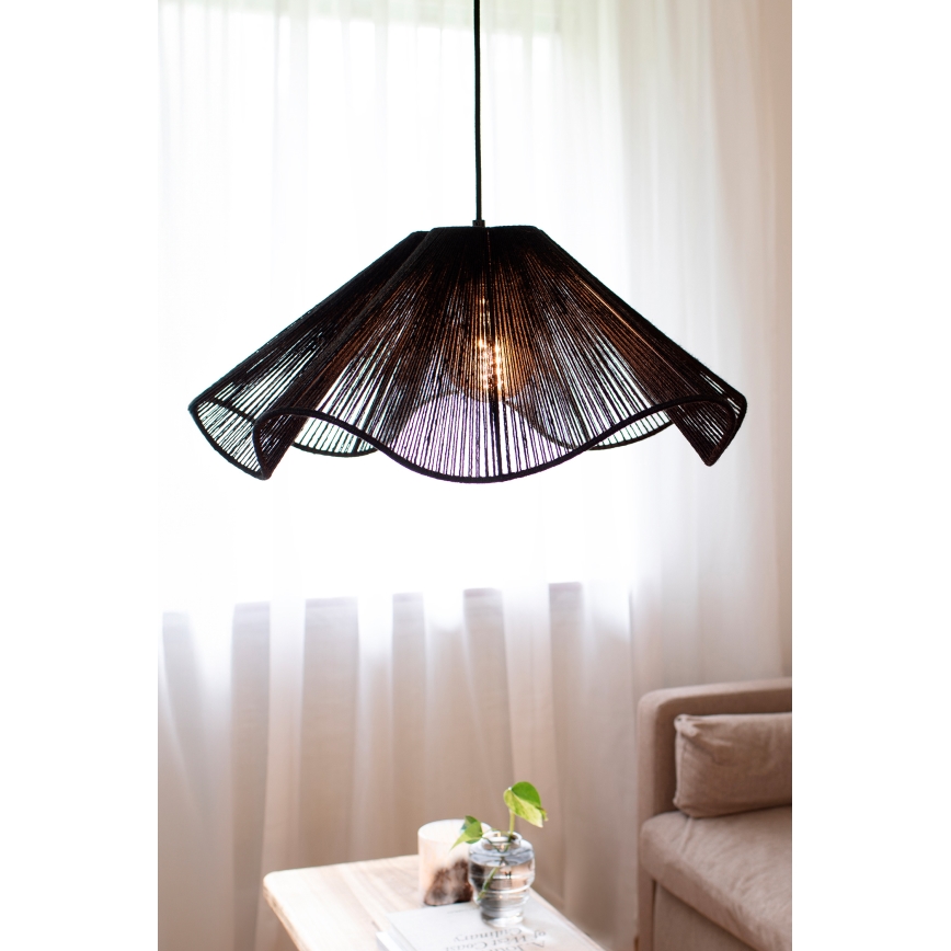 Markslöjd 108682 - Pendel NAMI 1xE27/40W/230V sort