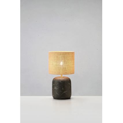 Markslöjd 108683 - Bordlampe MONTAGNA 1xE14/40W/230V 32 cm beige/sort