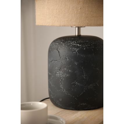 Markslöjd 108684 - Bordlampe MONTAGNA 1xE14/40W/230V 45 cm beige/sort