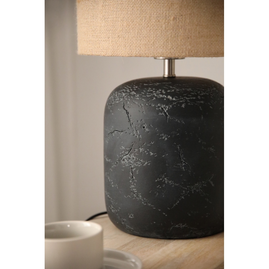 Markslöjd 108684 - Bordlampe MONTAGNA 1xE14/40W/230V 45 cm beige/sort