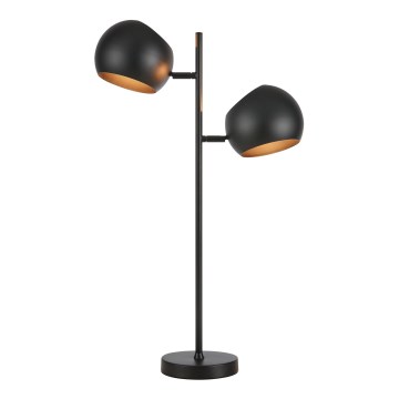 Markslöjd 108691 - Bordlampe EDGAR 2xE14/40W/230V sort