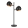 Markslöjd 108691 - Bordlampe EDGAR 2xE14/40W/230V sort