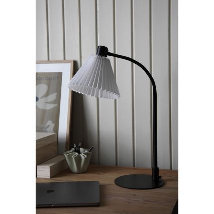 Markslöjd 108697 - Bordlampe MIRA 1xE14/40W/230V sort/hvid