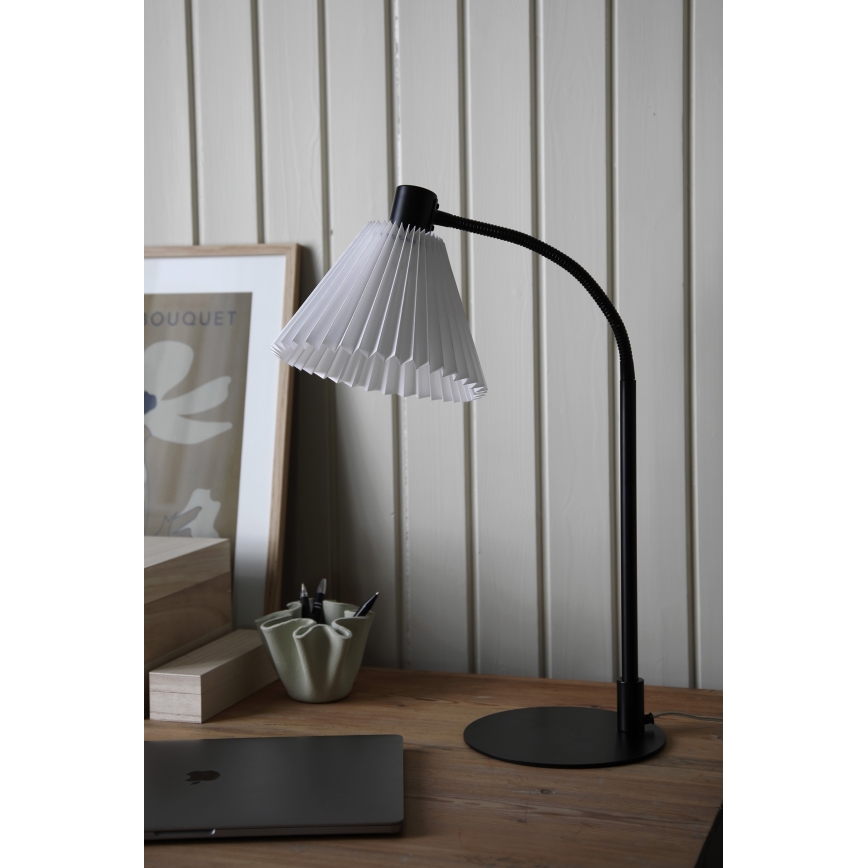 Markslöjd 108697 - Bordlampe MIRA 1xE14/40W/230V sort/hvid