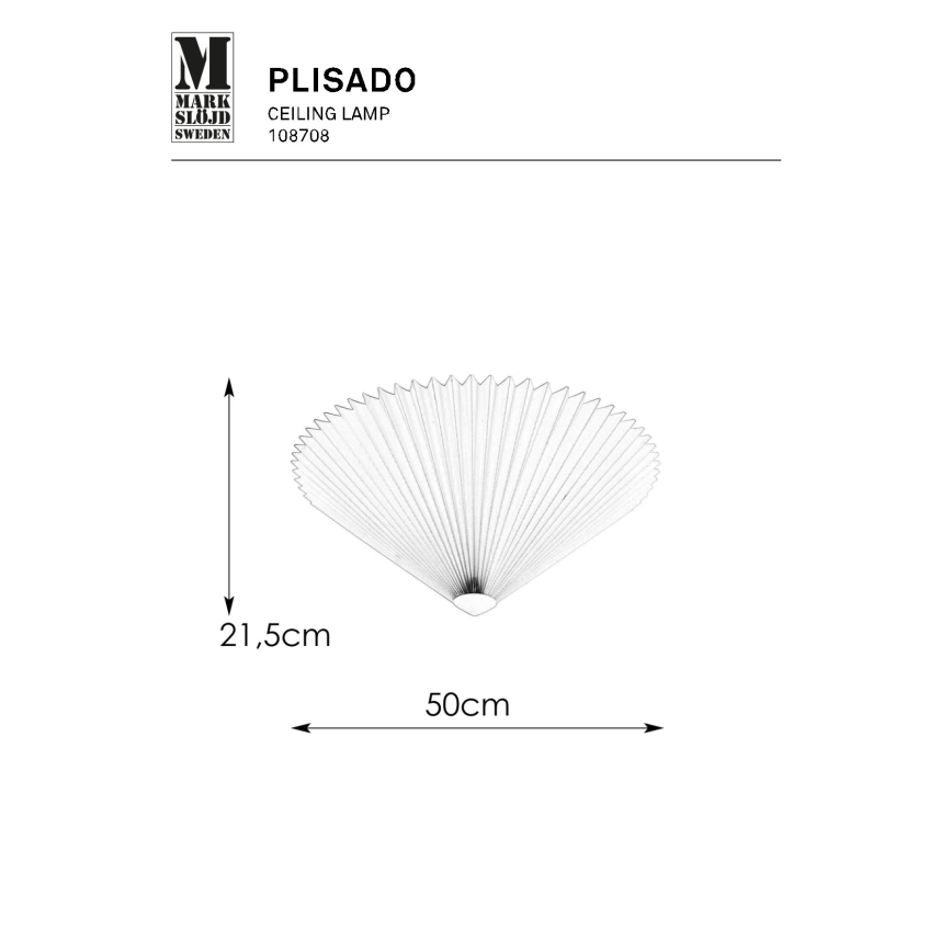 Markslöjd 108708 - Loftlampe PLISADO 3xE14/40W/230V diameter 50 cm grå