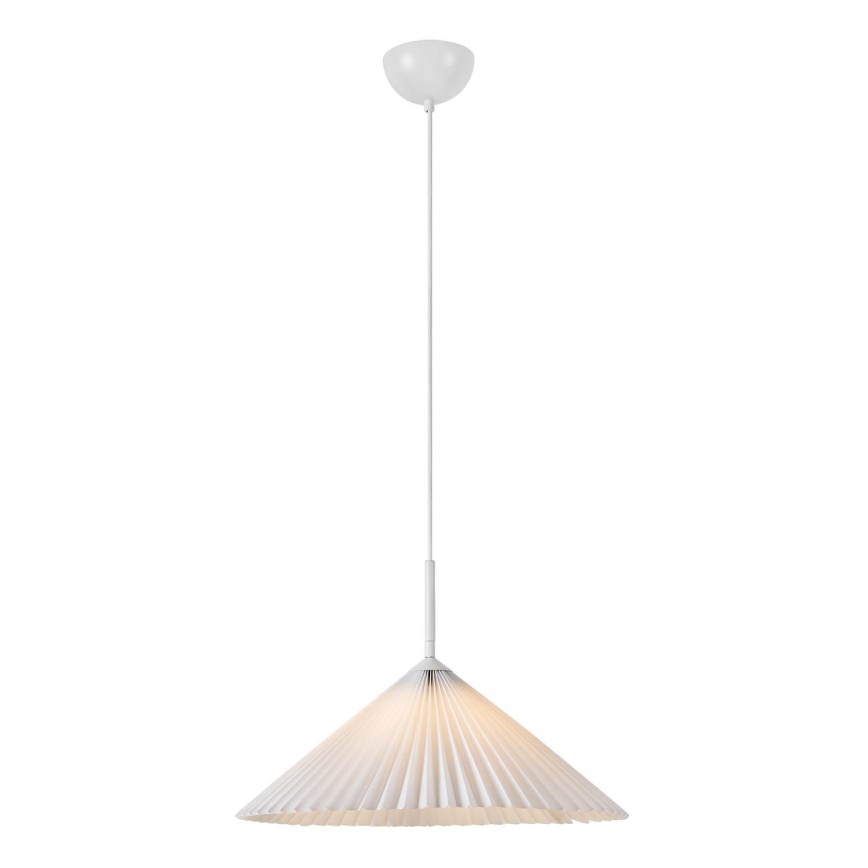 Markslöjd 108711 - Pendel PLISADO 1xE27/40W/230V diameter 50 cm hvid