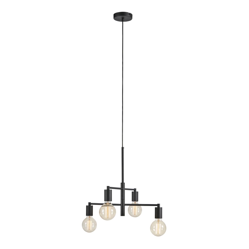 Markslöjd 108716 - Pendel CIELO 4xE27/40W/230V sort