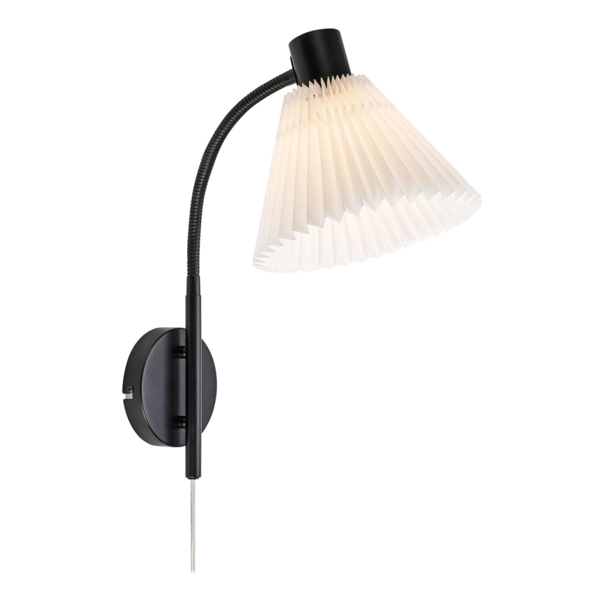Markslöjd 108752 - Væglampe MIRA 1xE14/40W/230V sort/hvid