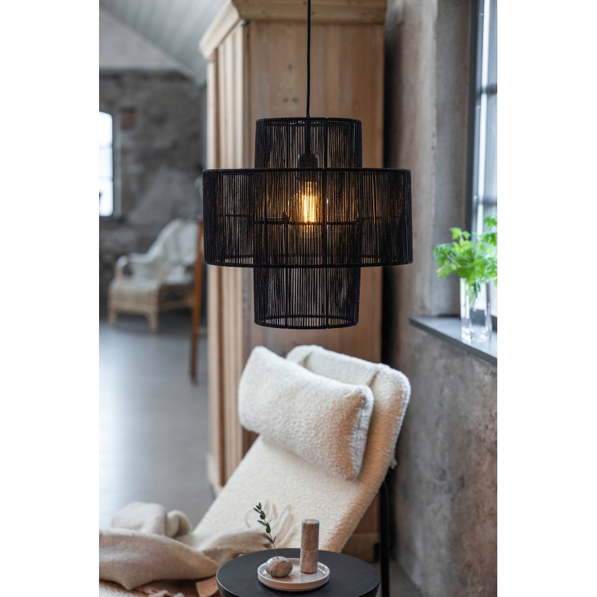 Markslöjd 108766 - Pendel SOGA 1xE27/40W/230V sort