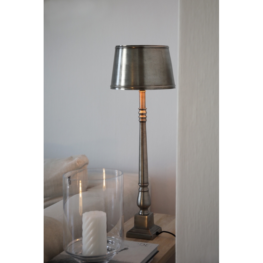 Markslöjd 108775 - Bordlampe METALLO 1xE27/40W/230V mat krom